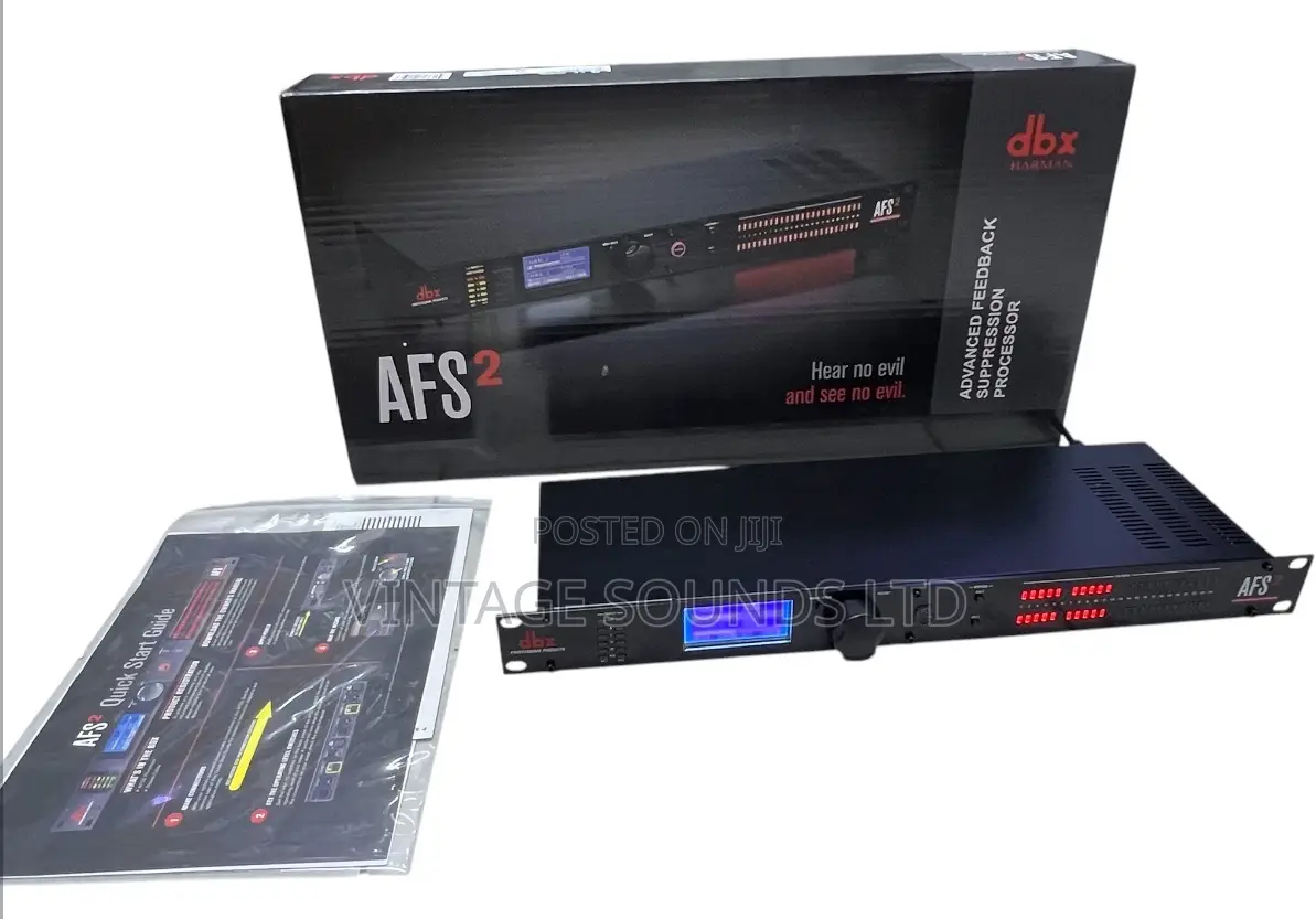 DBX AFS2 Pro Audio Feedback Reducer for Stage, Speech, and Music