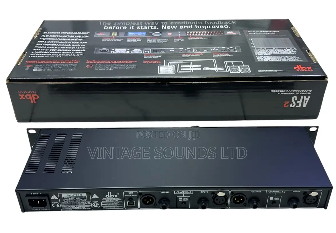 DBX AFS2 Pro Audio Feedback Reducer for Stage, Speech, and Music