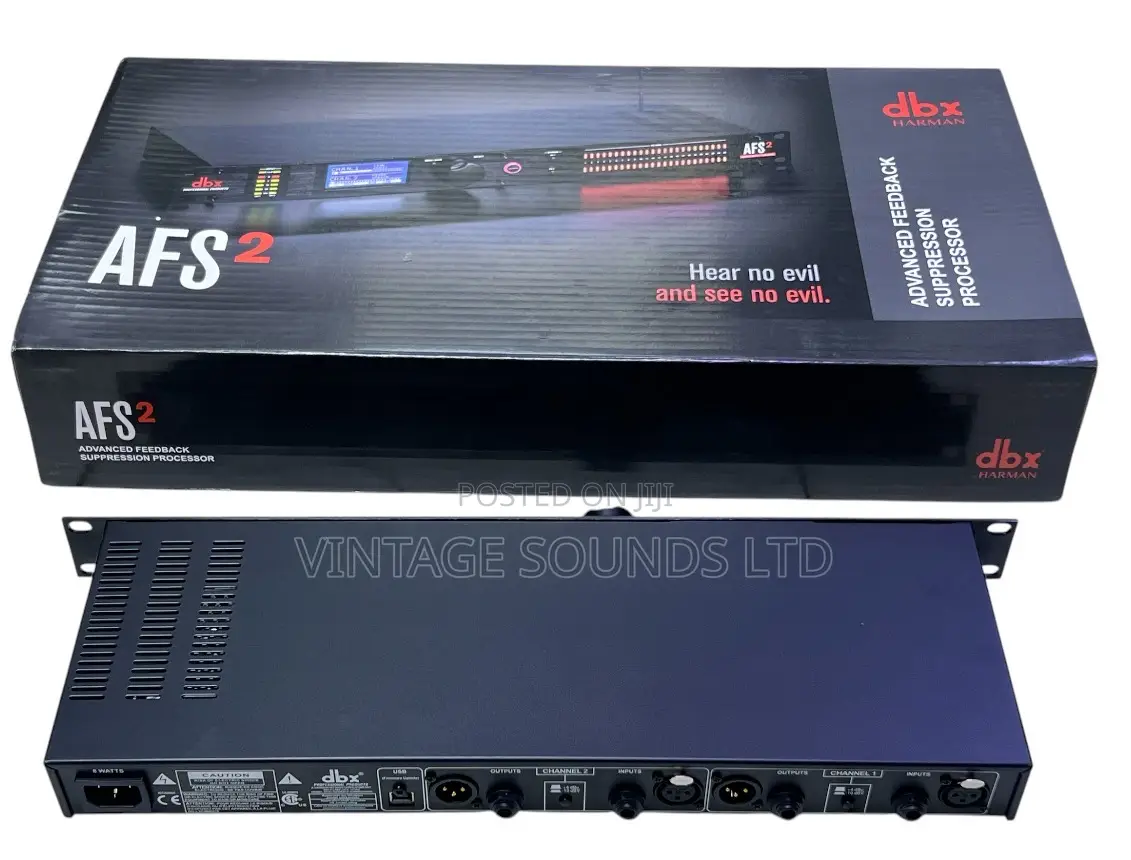 DBX AFS2 Pro Audio Feedback Reducer for Stage, Speech, and Music