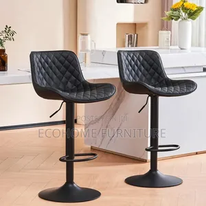 Bar Stool ; Black ,Adjustable Height