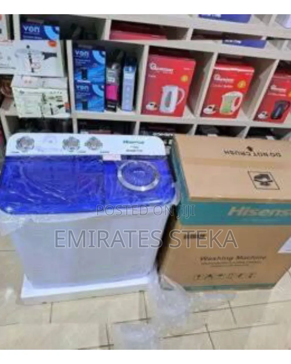 Hisense Washing Machine WSQB753W - 7.5Kg Twin Tub Top Load- White
