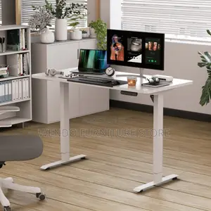 Office Desk; 120cm Adjustable Free Standing Height Desk