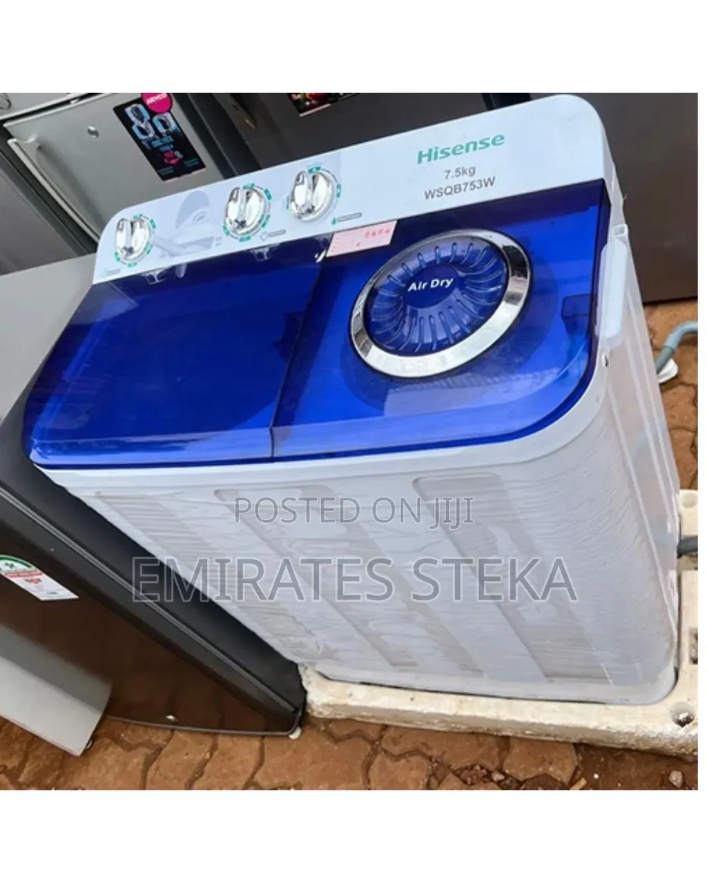 Hisense 7.5Kg Twin Tub Top Load Washing Machine - White (2YRs WRTY)