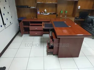 Executive Desk; 1.6meter Modern Executive Desk Mahogany Finish