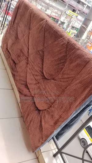 7×8 Brown Velvet Duvet Set With Matching Bedsheet