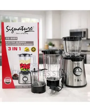 Signature Powerful 3in 1 Blender With Unbreakable Blender jarGrinding
