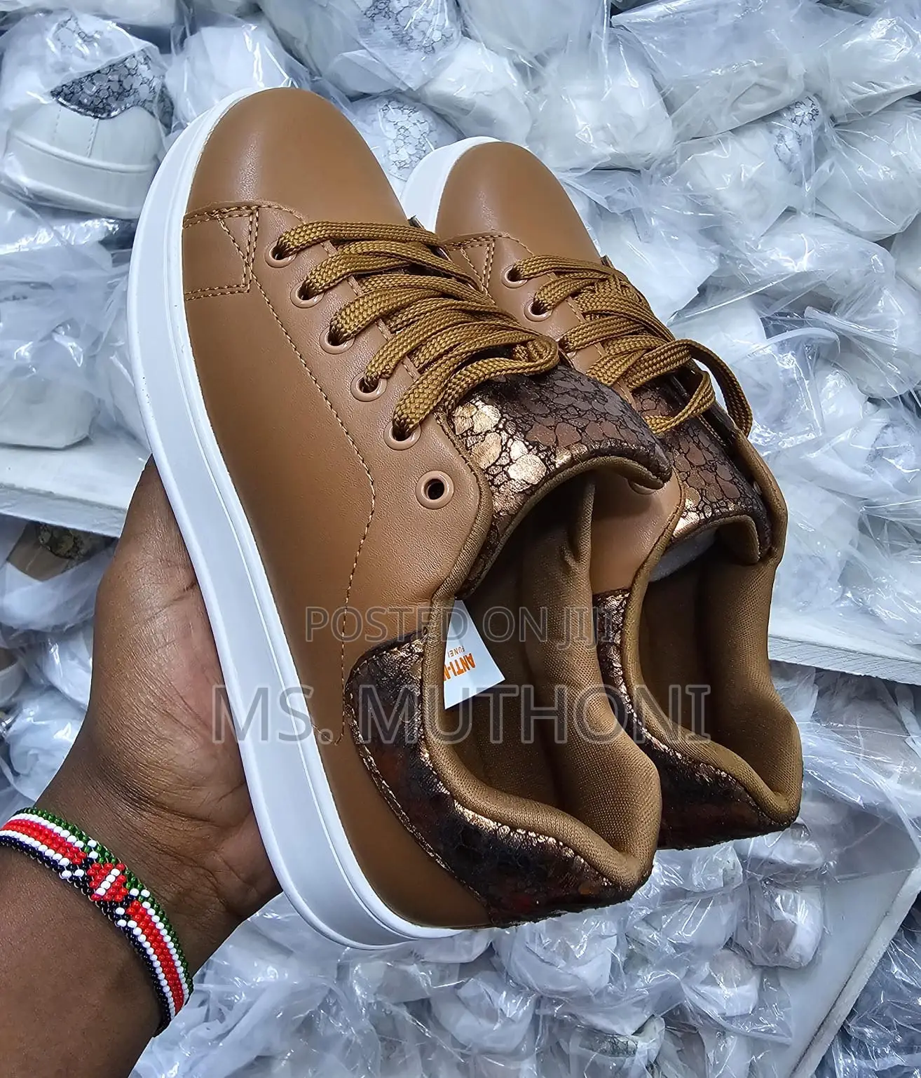 Ladies High Quality Leather Sneakers Size 37-42