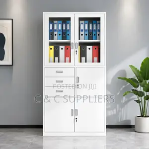Office Metallic Cabinet With a Safe.