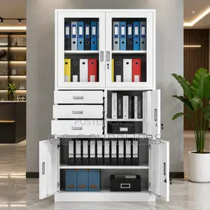 Office Metallic Cabinet With a Safe.