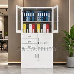 Office Metallic Cabinet With a Safe.