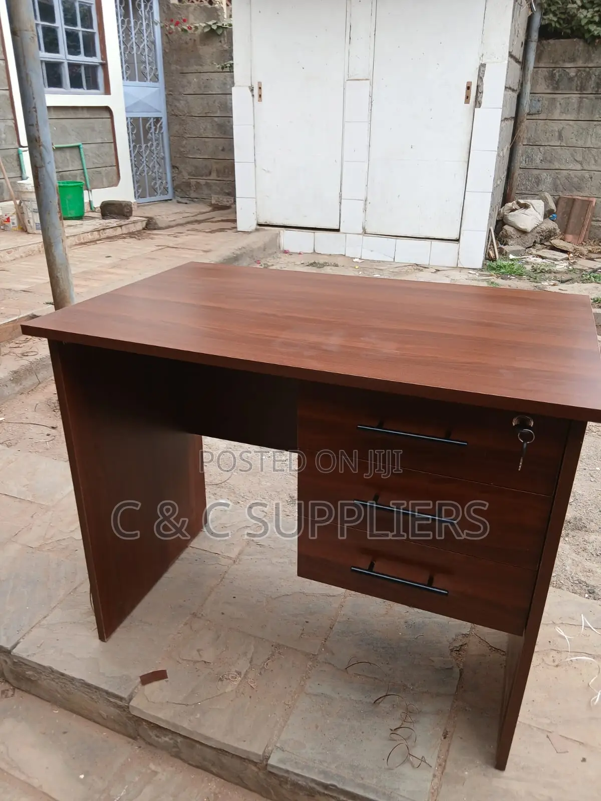 Home Office Study Desk With 3 Drawers