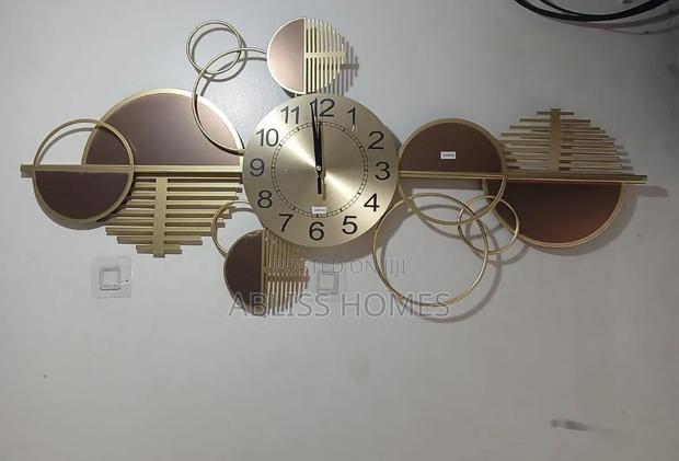 Luxury Abstract Mirror Wall Clock - main view