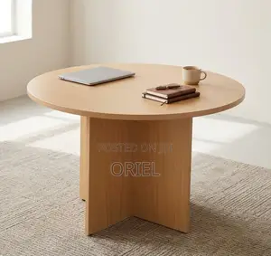 Office Boardroom Table : 1200MM Round Meeting Table