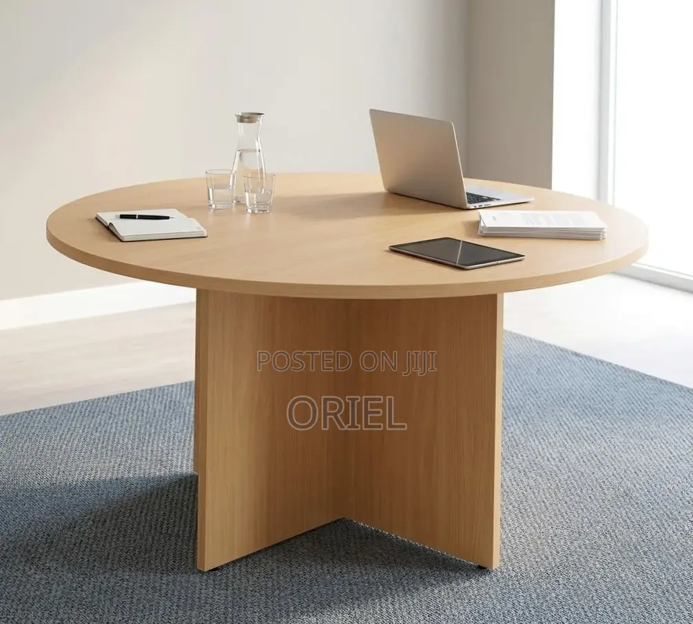 Office Boardroom Table : 1200MM Round Meeting Table