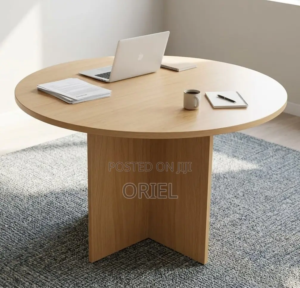 Office Boardroom Table : 1200MM Round Meeting Table