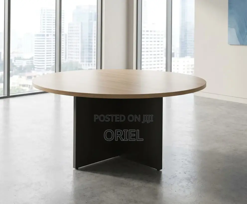Office Boardroom Table : 1200MM Round Meeting Table