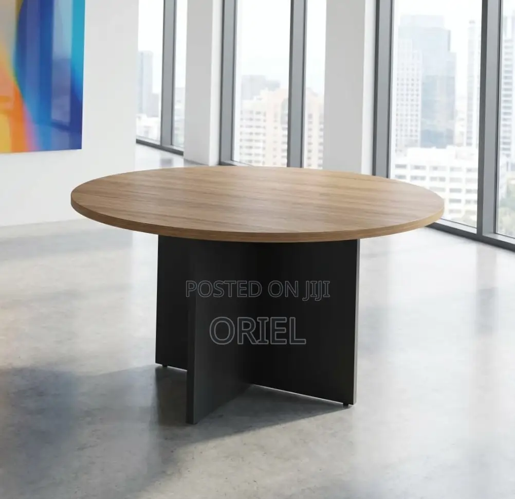 Office Boardroom Table : 1200MM Round Meeting Table
