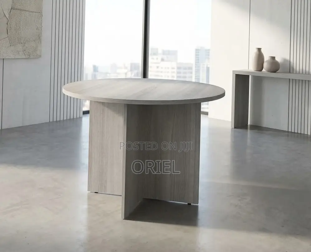 Office Boardroom Table : 1200MM Round Meeting Table