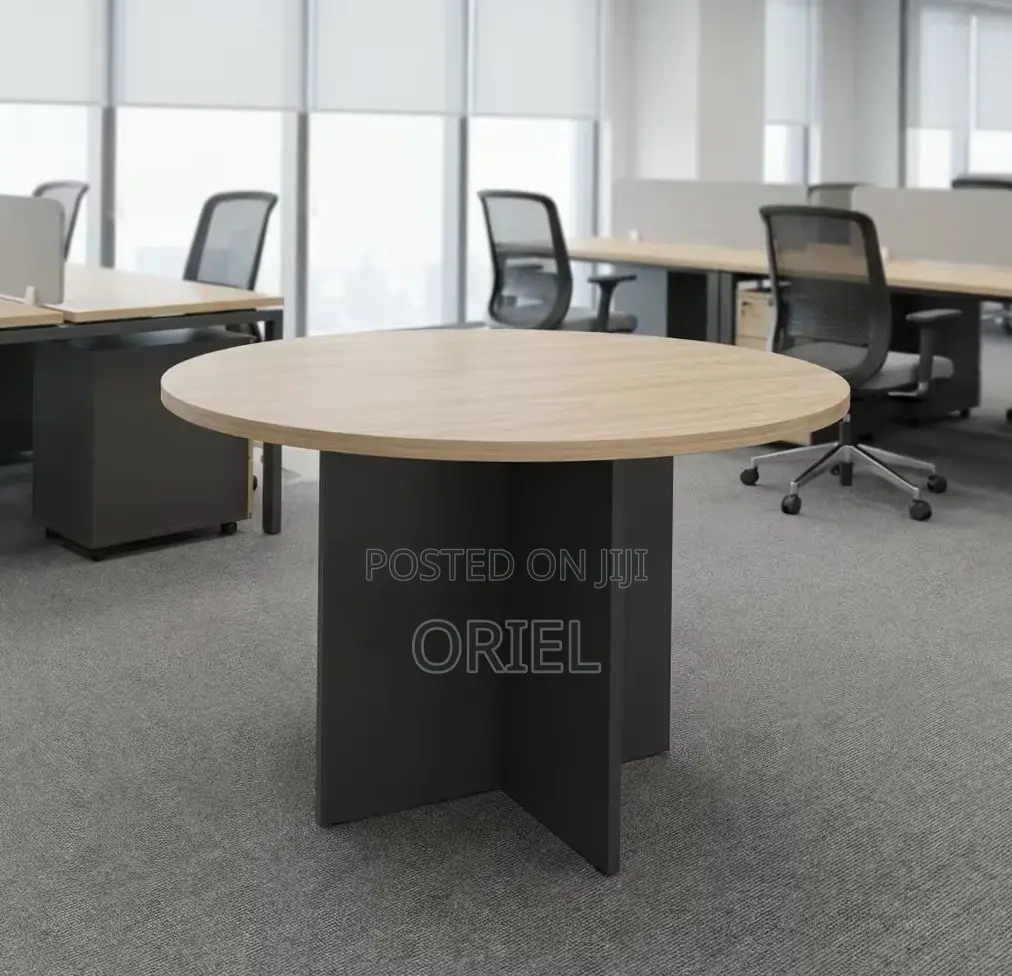 Office Boardroom Table : 1200MM Round Meeting Table