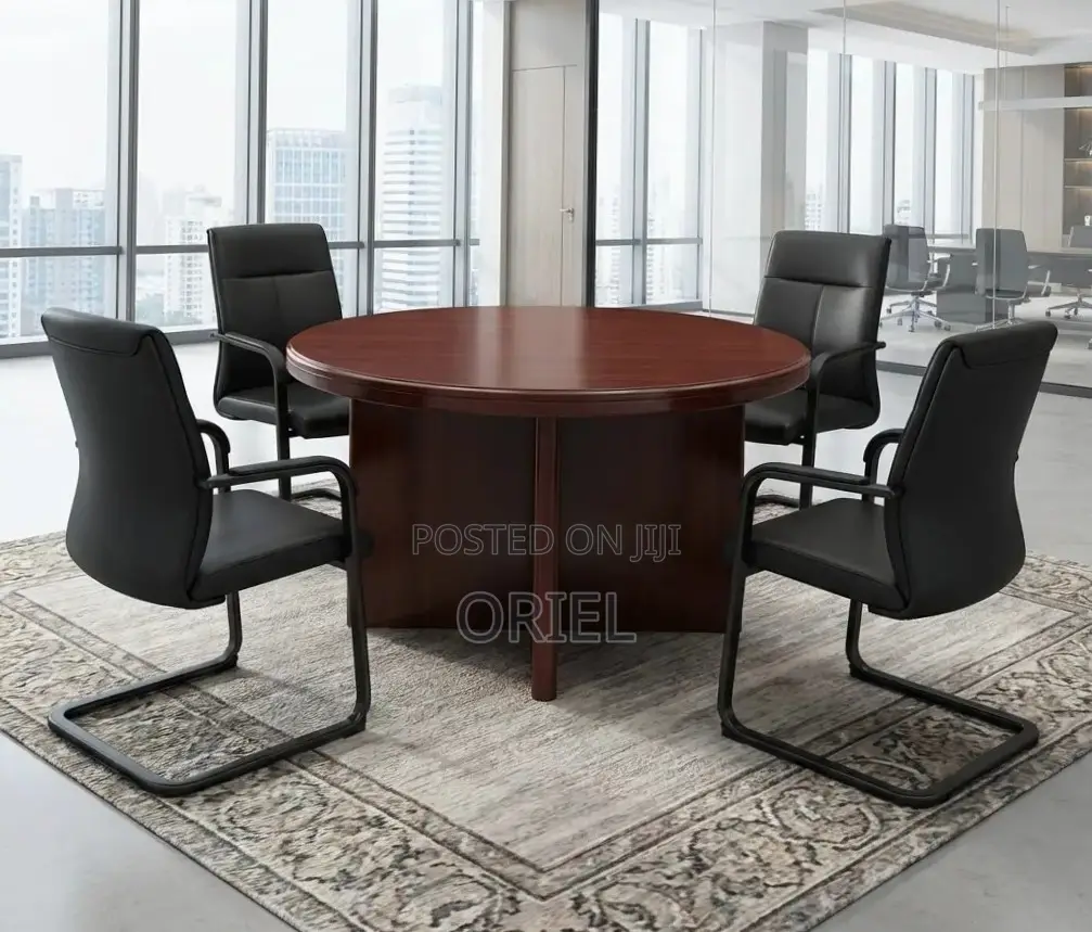 Office Boardroom Table : 1200MM Round Meeting Table
