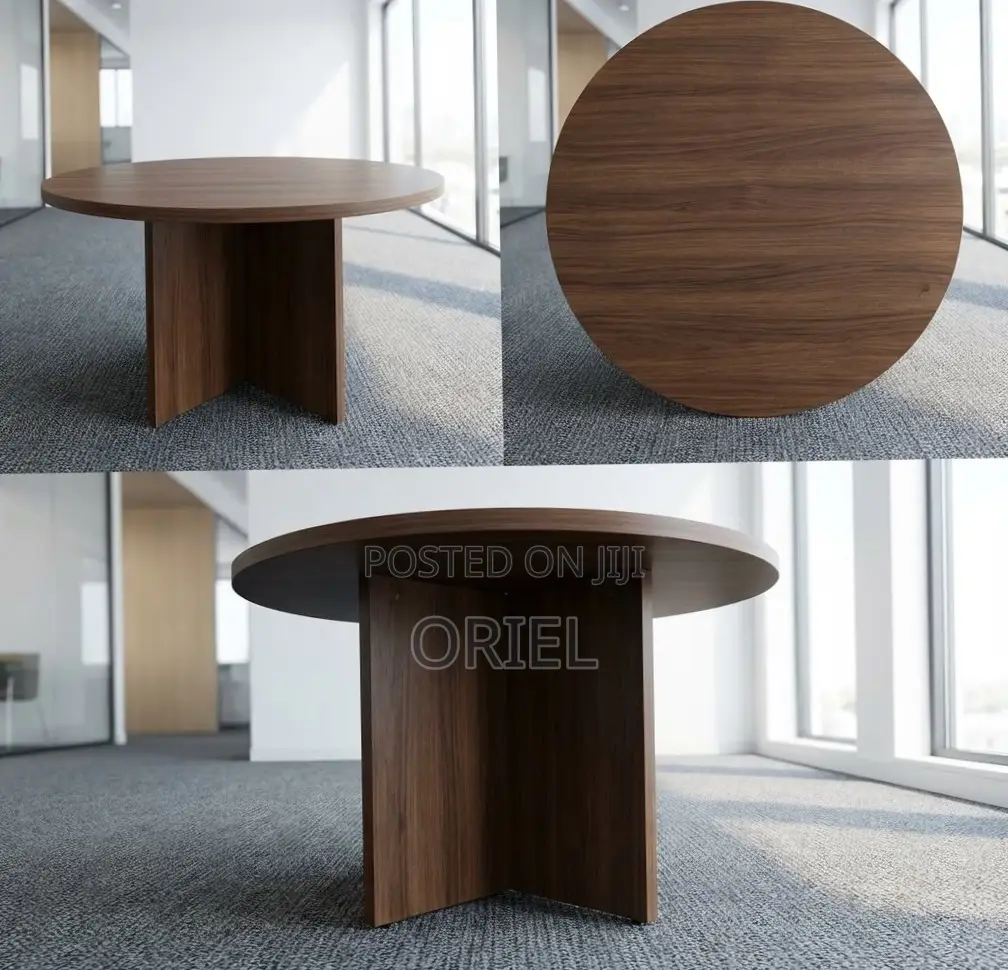 Office Boardroom Table : 1200MM Round Meeting Table