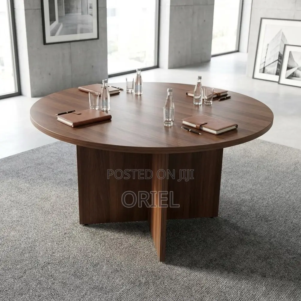 Office Boardroom Table : 1200MM Round Meeting Table