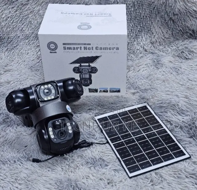 Smart 4G Solar Security Camera With Triple Lens Mobile App