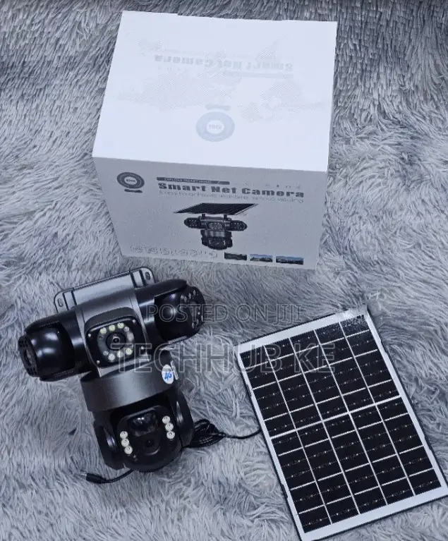 Outdoor 4G Solar Camera With Triple Lens, PTZ Two-Way Audio