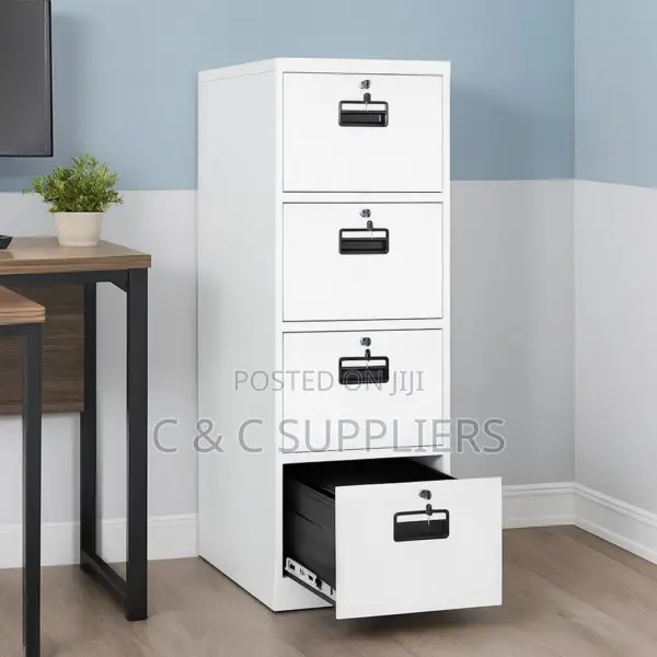 4-Drawer Lockable Cabinet.