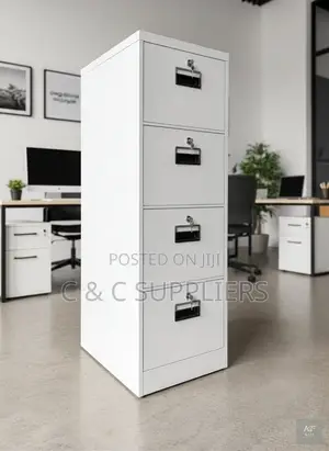 4-Drawer Lockable Cabinet.