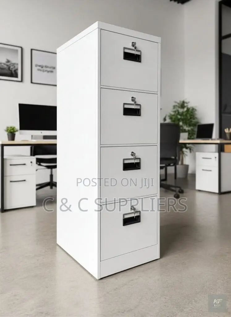 4-Drawer Lockable Cabinet.