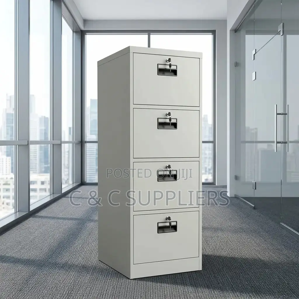 4-Drawer Lockable Cabinet.