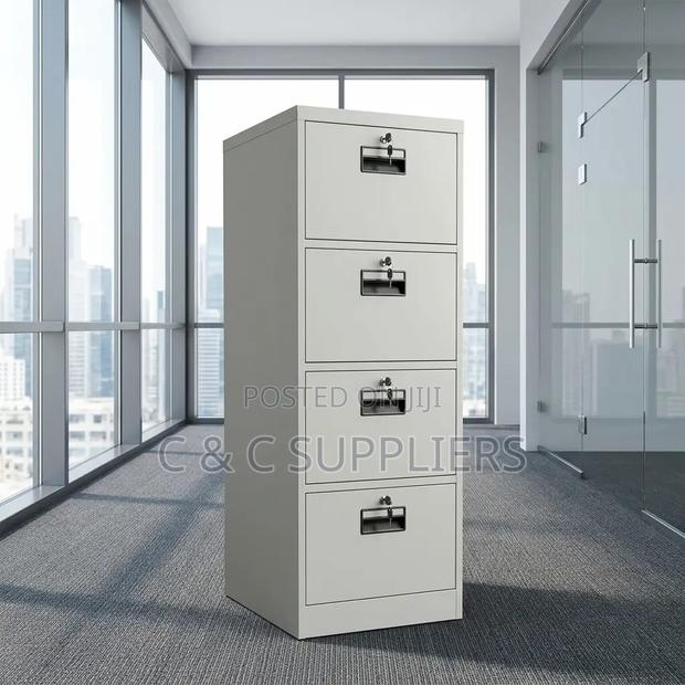 4-Drawer Lockable Cabinet.