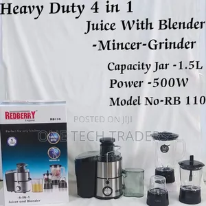 4 in 1 Heavy Duty Juicer With Blender
