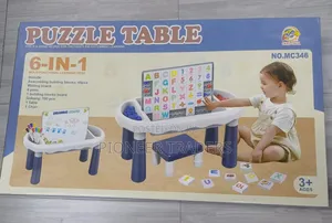 6 in 1 Puzzle Table