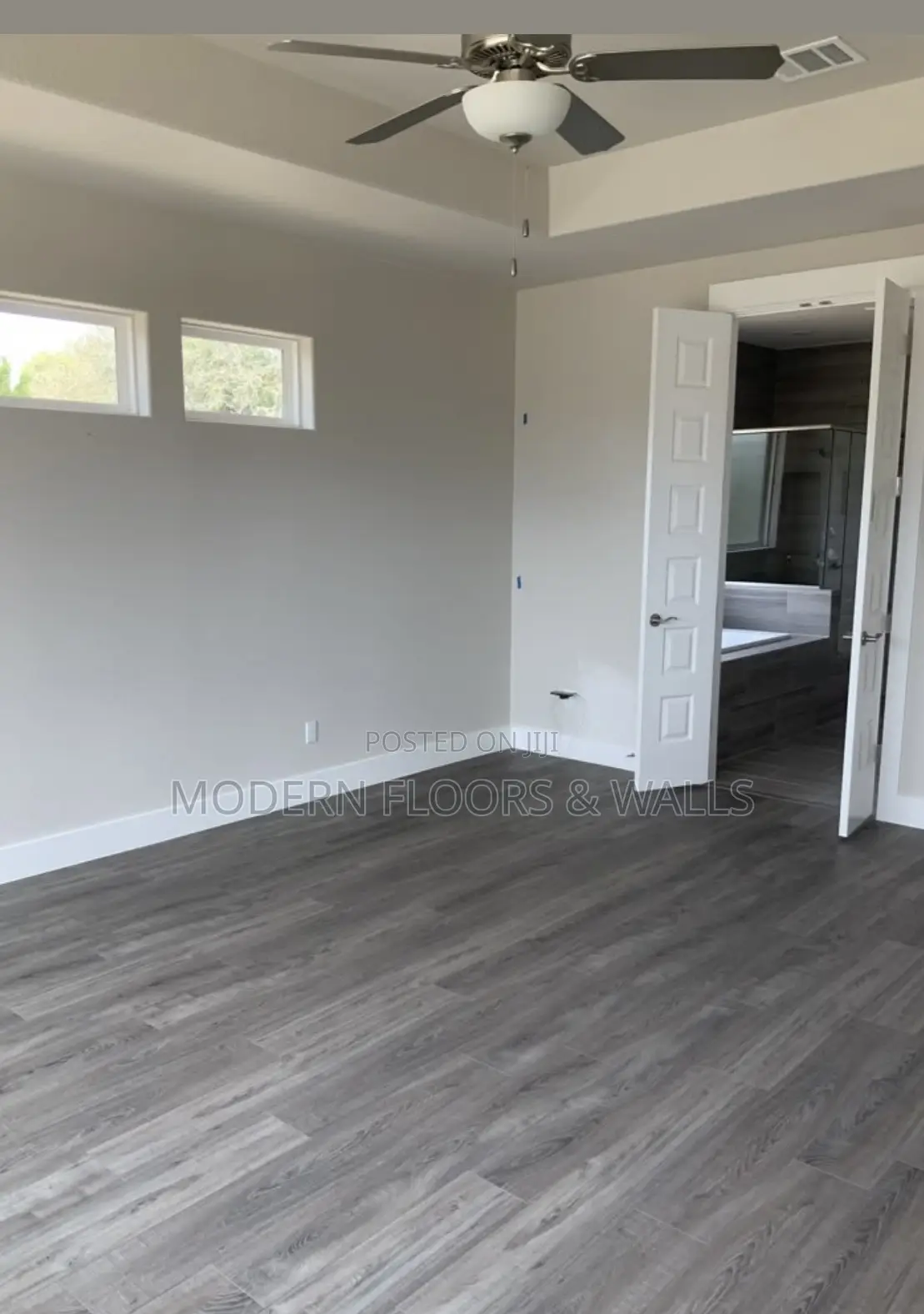 6mm Silky Wooden Grey SPC Click Lock Floor Tiles + IXPE Back Pad
