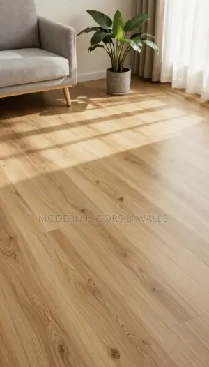 6mm Oak Wooden Brown SPC Click Lock Floor Tiles + IXPE Back Pad