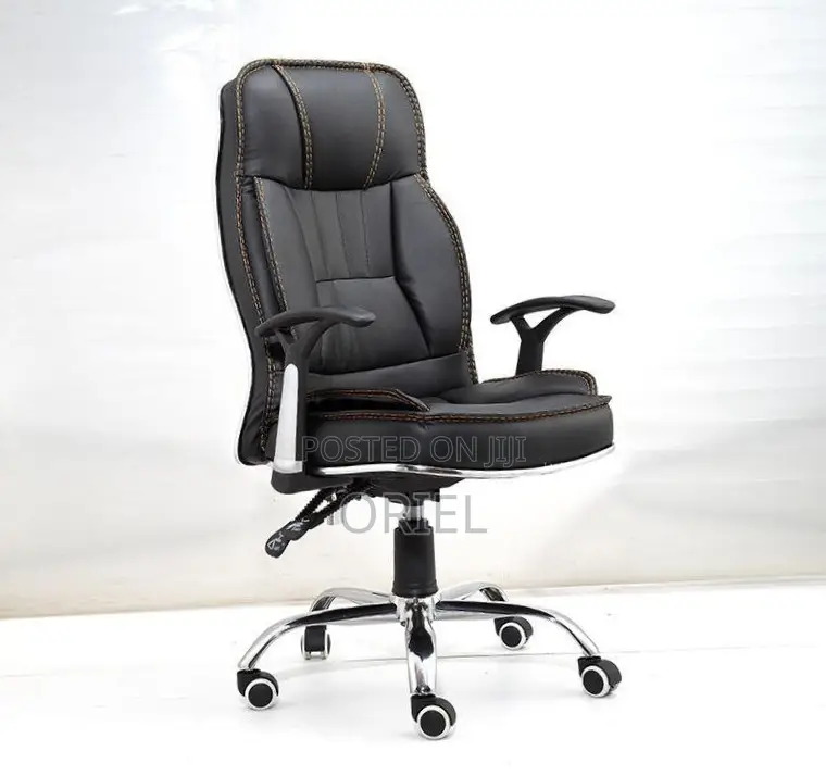 Office Desk : PU Leather Executive Staff Chair