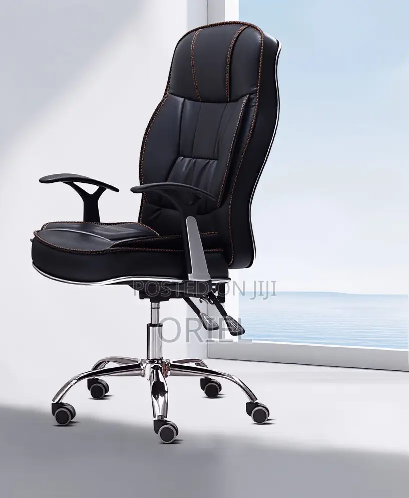 Office Desk : PU Leather Executive Staff Chair