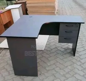 Dark Grey Office L Shape Office Desk