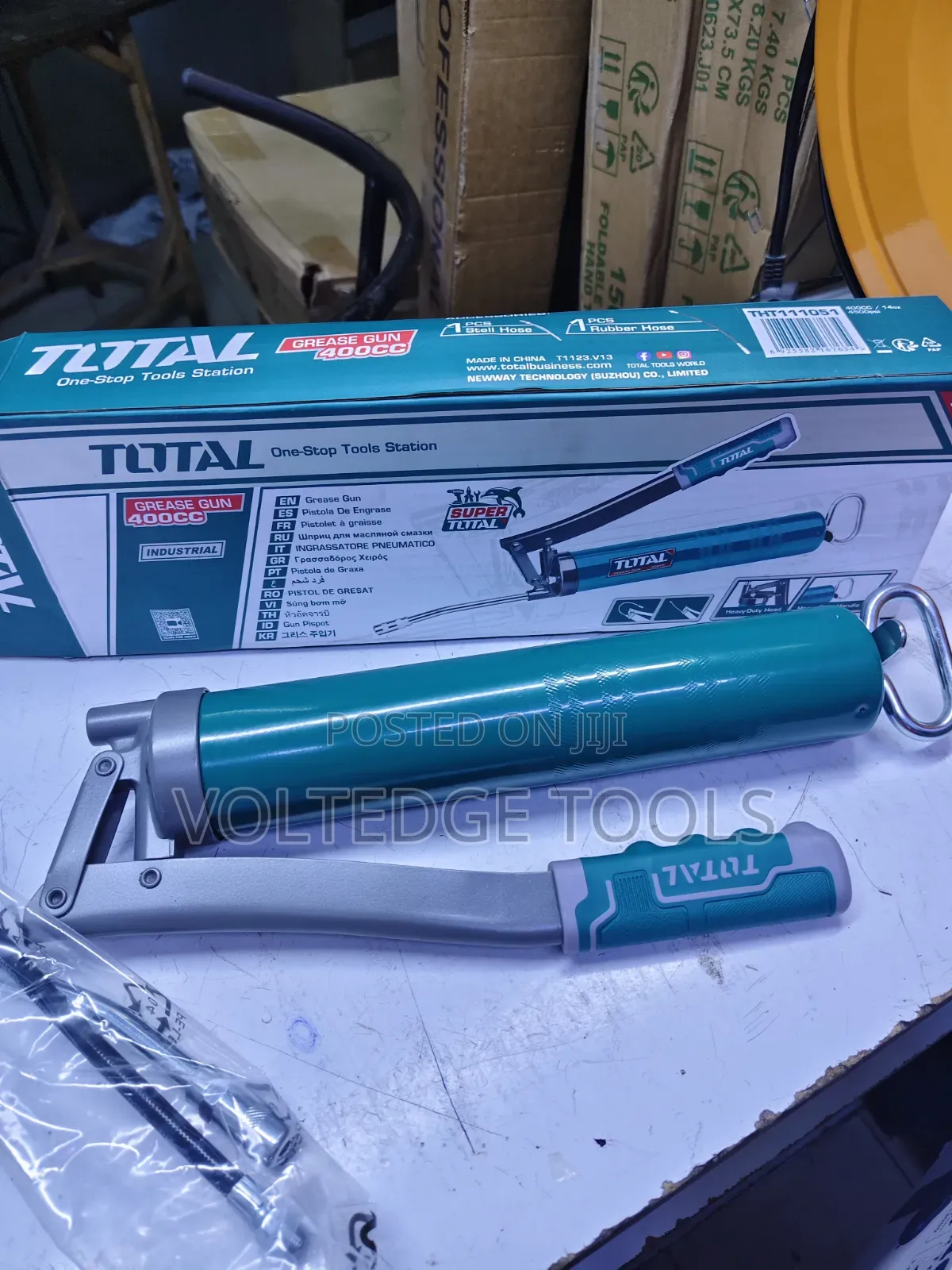 TOTAL 400CC Industrial Lever Grease Gun (THT111051) — Brand New