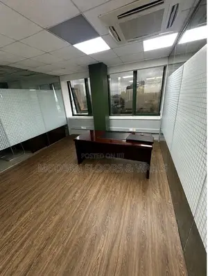 6mm Zari Wooden Brown SPC Click Lock Floor Tiles + IXPE Back Pad