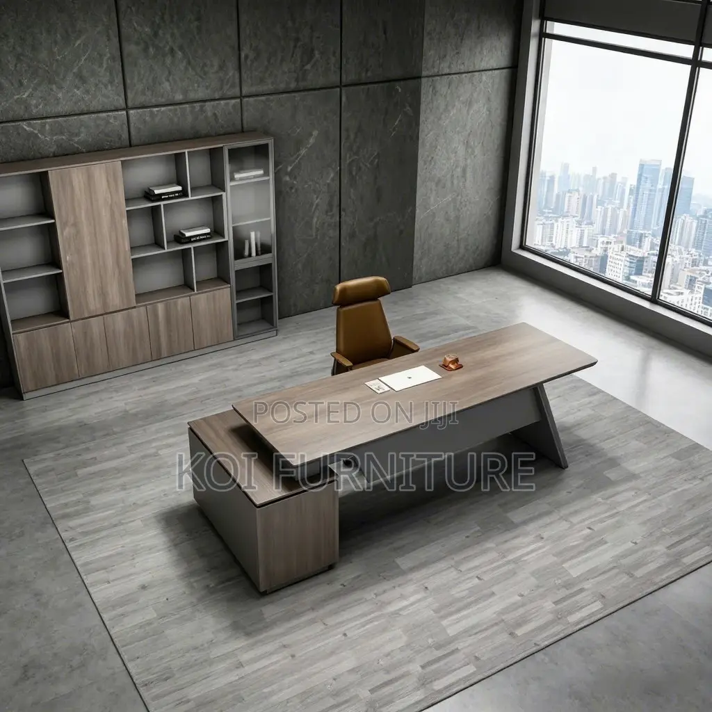 Office Desk; Executive L Shaped Spacious Office Desk