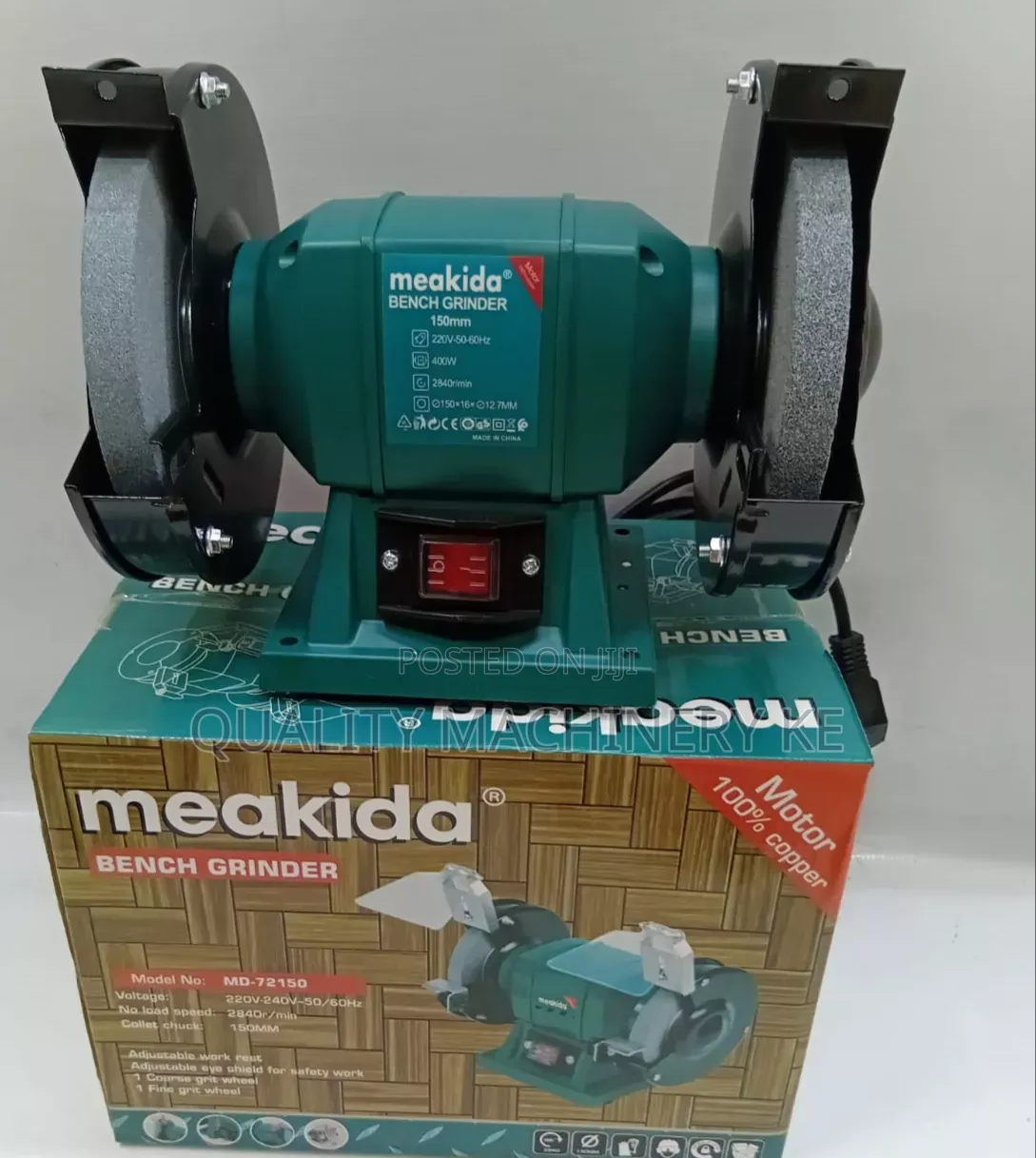 Electric Double Wheel Meakida Bench Grinder