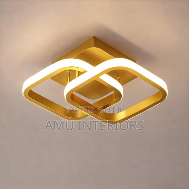 Led Ceiling Lights Gold and Black