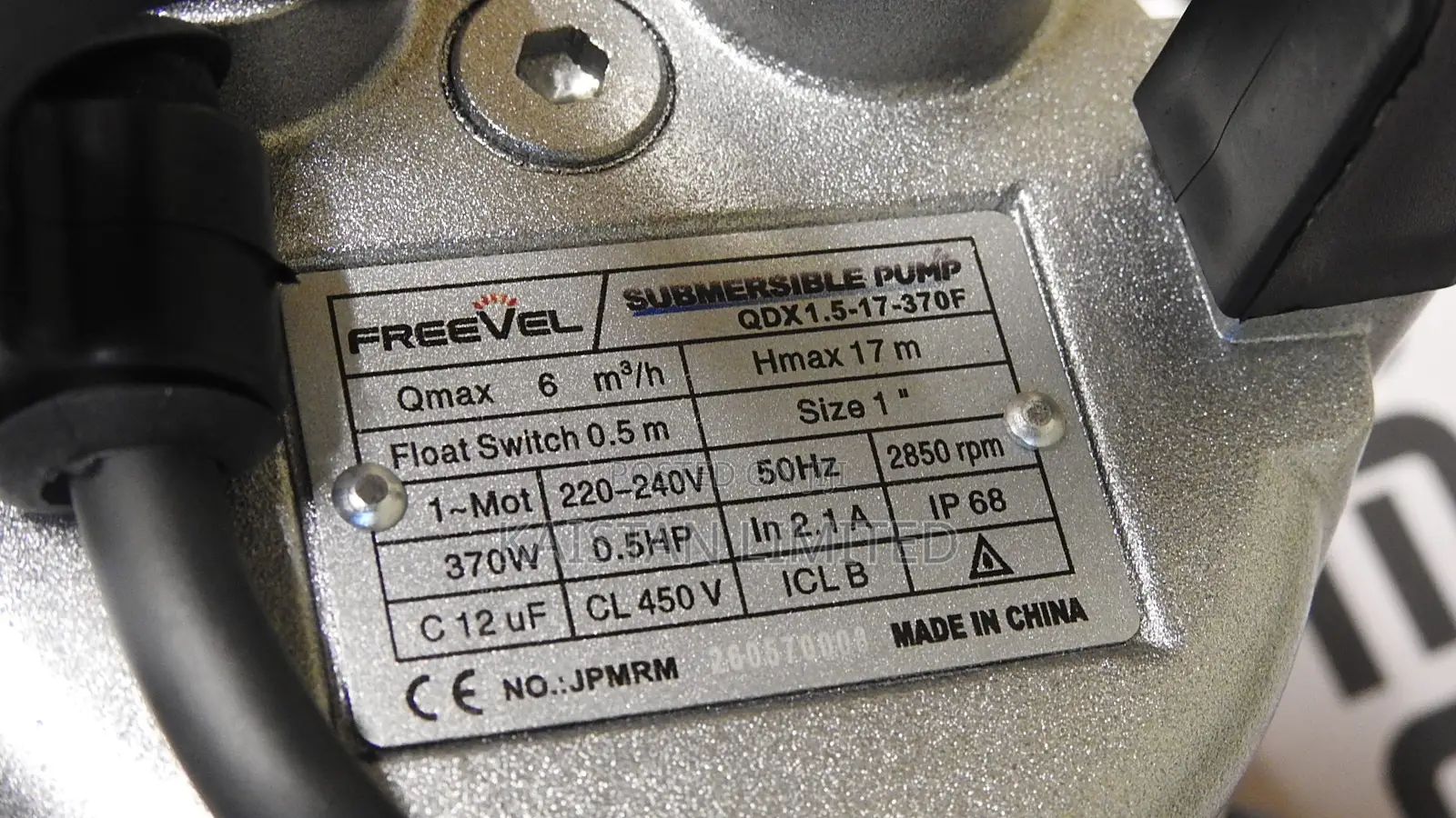 Freevel 370W Submersible Pump 0.5hp Water Pump
