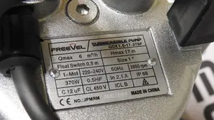 Freevel 370W Submersible Pump 0.5hp Water Pump
