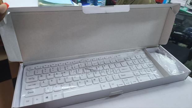 White Wireless Keyboard and Mouse
