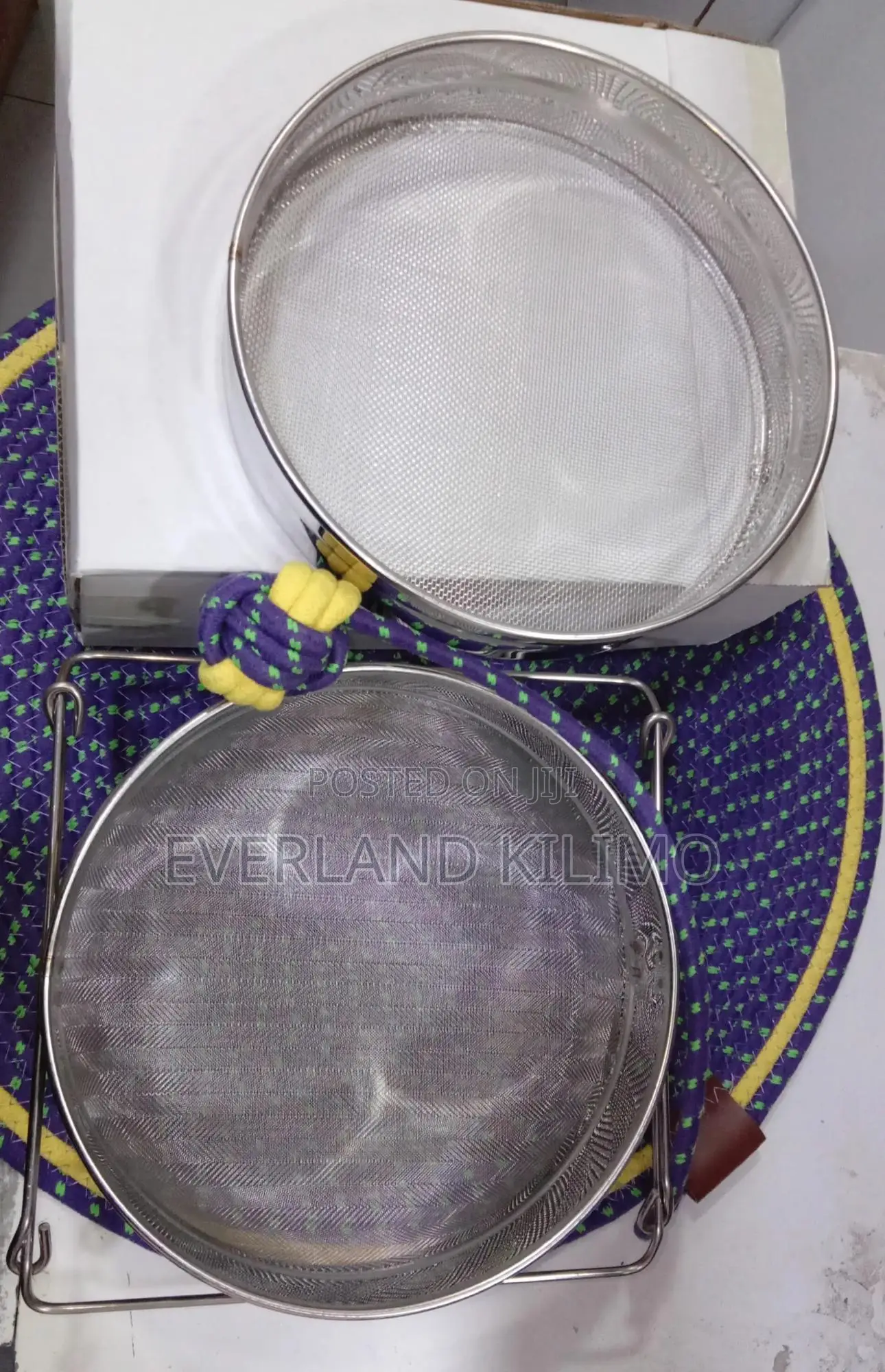 Honey Stainless Steel Strainer Double Sieve Filter