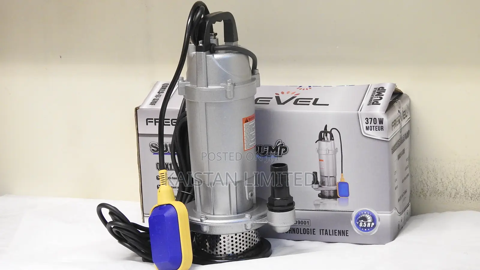 Freevel 370W Submersible Pump 0.5hp Water Pump